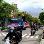 Aliansi Nasional Anti Komunis (ANAK - NKRI) menggelar aksi damai di depan gedung DPRD Kota Balikpapan tolak RUU HIP
