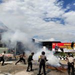 Polres Berau menggelar simulasi Tactical Floor Game (TFG) penanggulangan kebakaran hutan dan lahan (Karhutla) di Gedung Serbaguna R.E. Widargo