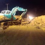 Pembersihan Material Longsor Mangkupalas Dikebut hingga Dini Hari - headlinekaltim.co