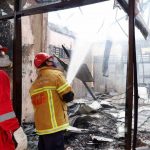 18 Tahanan Selamat, 3 Saksi Sedang Diperiksa Saat Bangunan Ditpolairud Terbakar - headlinekaltim.co