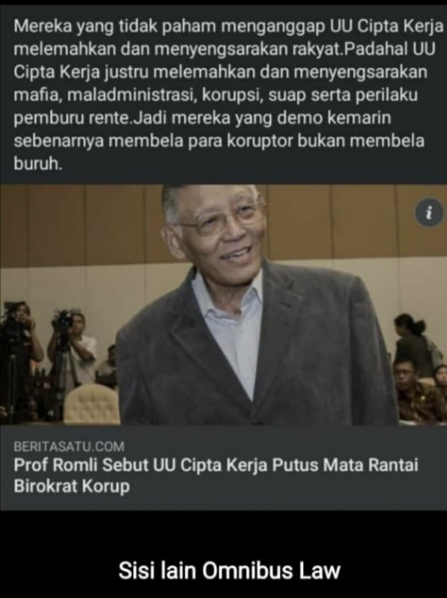 Wakil Ketua DPRD Kaltim Klarifikasi Unggahannya di Medsos Terkait Omnibus Law