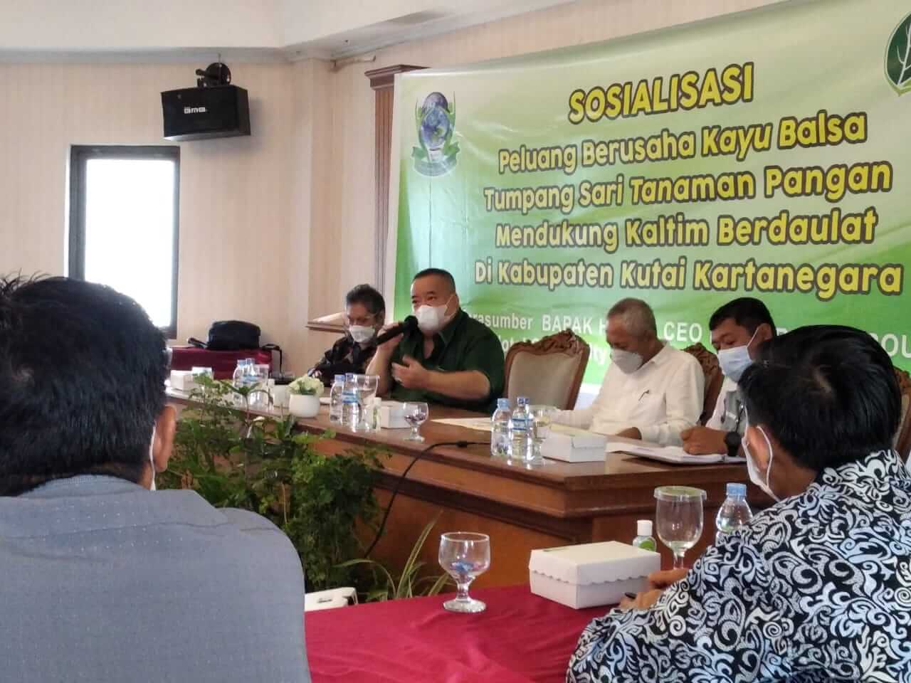 Gandeng Serayu Group, PT BHP Ingin Bangun Industri Kayu Lapis Balsa di Kukar