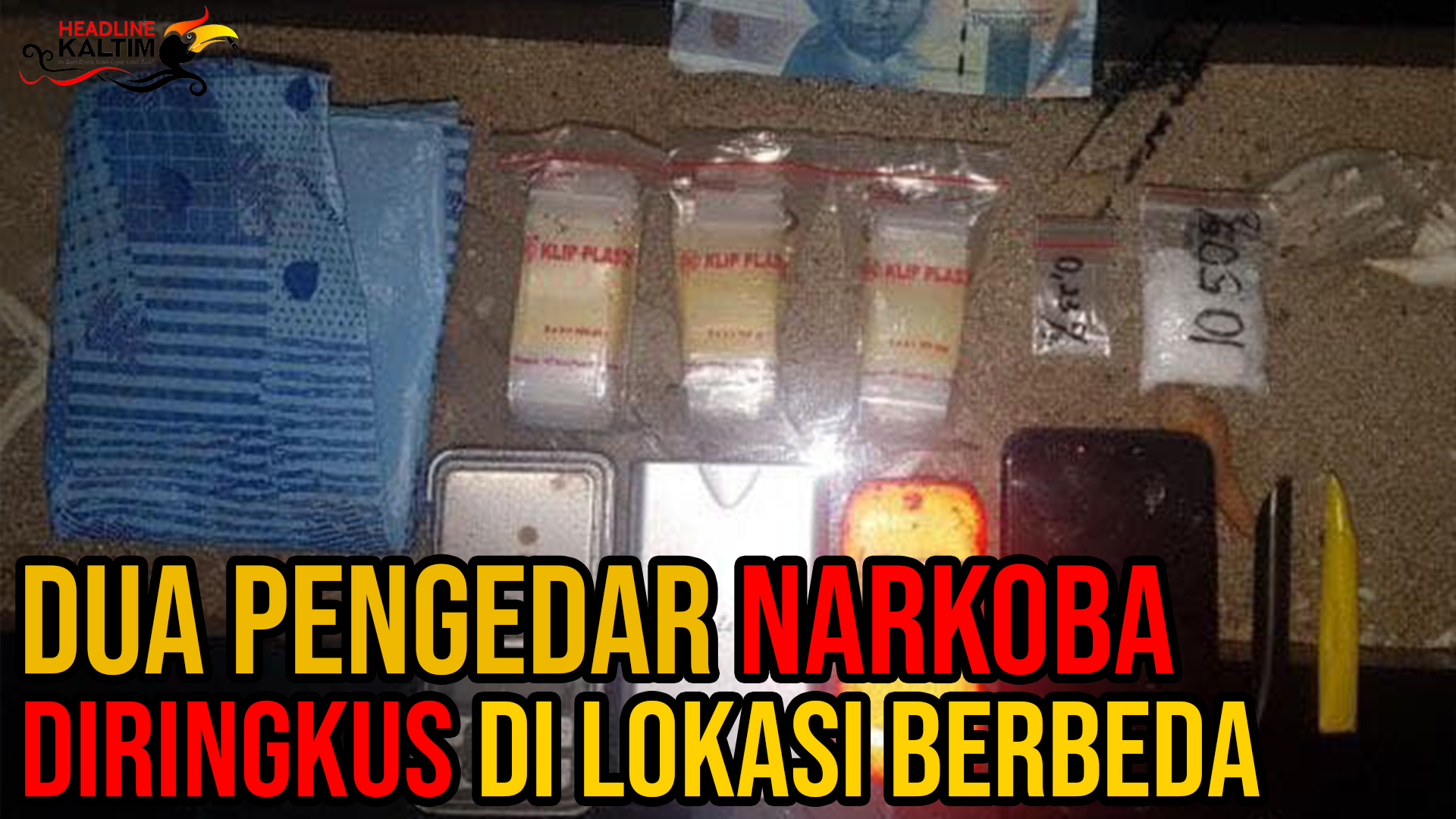 Dua Pengedar Narkoba Diringkus di Lokasi Berbeda