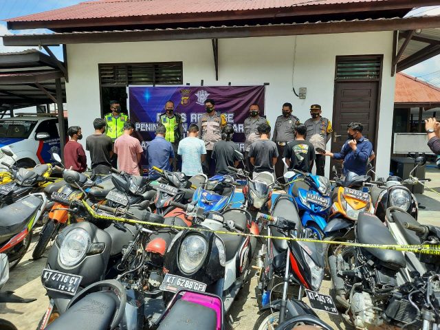 Remaja Pelaku Balap Liar Diangkut Polisi