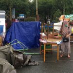 Hujan Deras Disertai Angin Kencang Robohkan 6 Kios Pasar Ramadhan