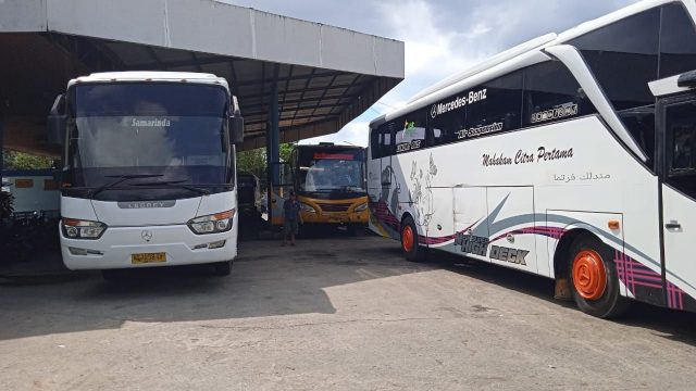 Sepekan Pascalebaran, Terminal Bus Sungai Kunjang Tetap Sepi