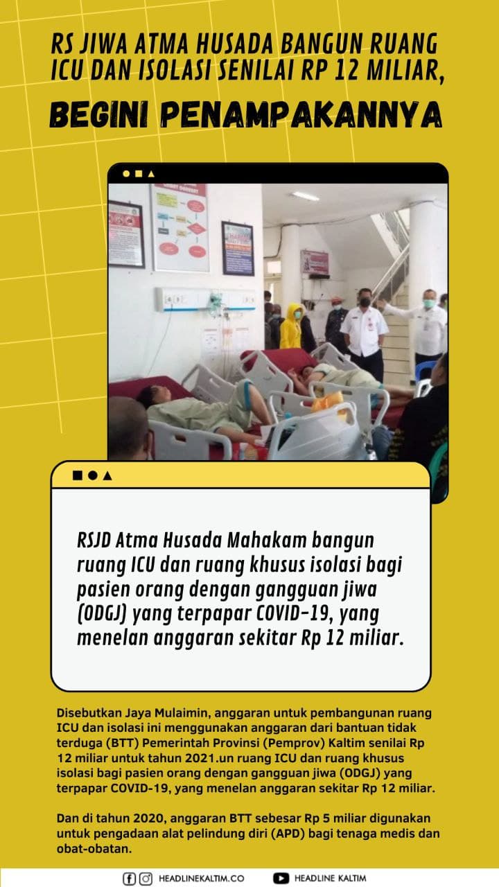 RS Jiwa Atma Husada Bangun Ruang ICU dan Isolasi Senilai Rp 12 Miliar, Begini Penampakannya