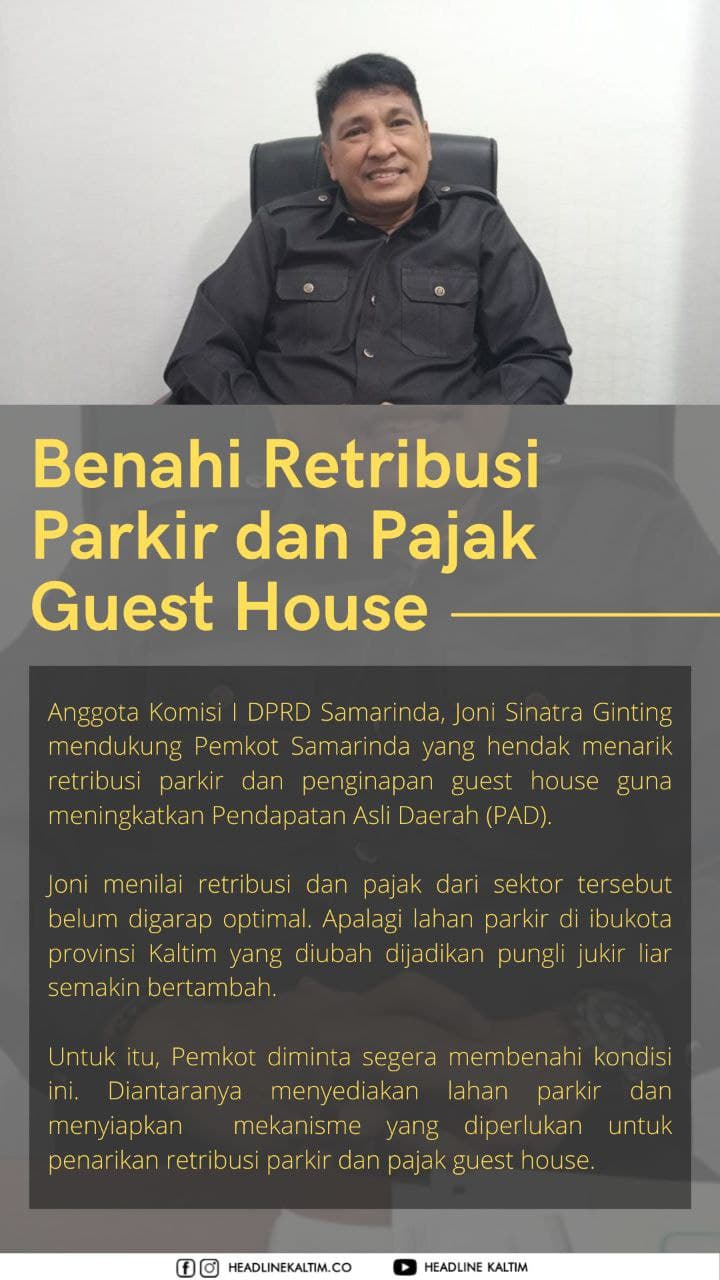 Benahi Retribusi Parkir dan Pajak Guest House