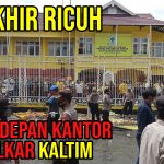 Aksi Di Depan Kantor DPD Golkar Kaltim Berakhir Ricuh