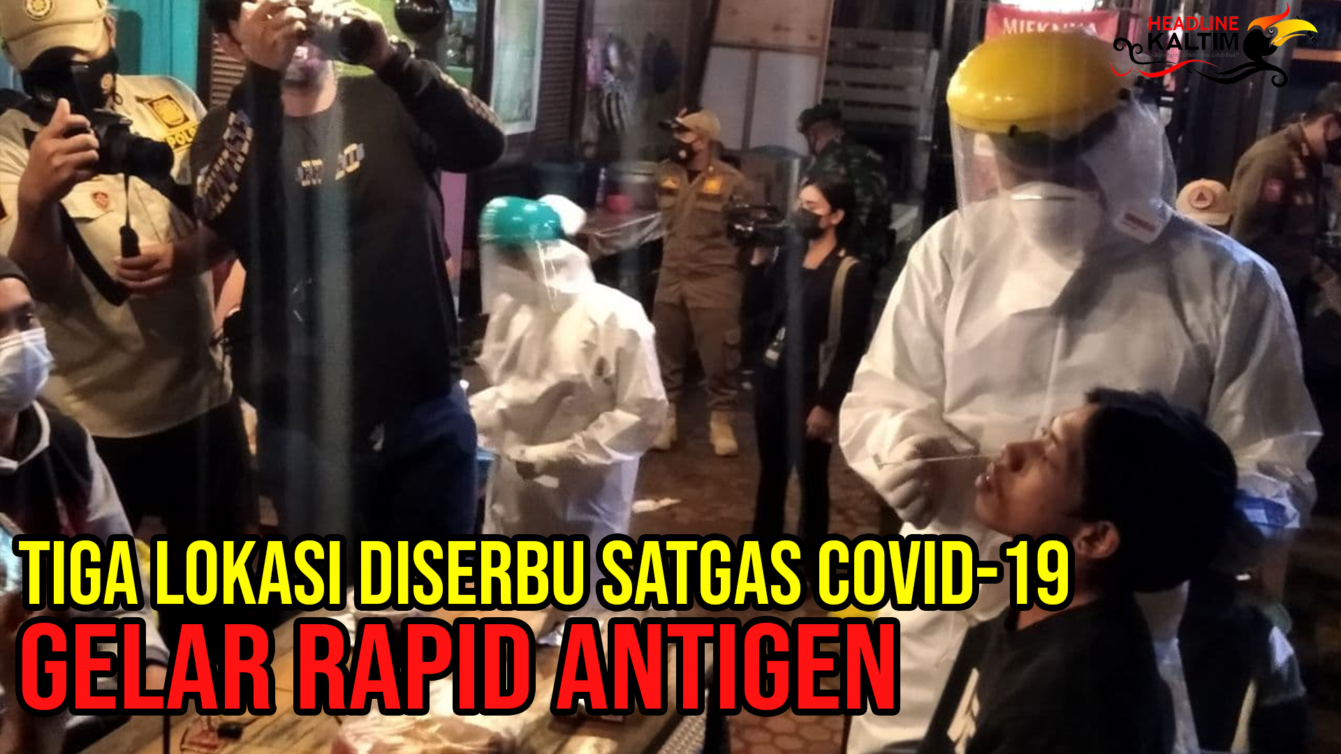 Tiga Lokasi Diserbu Satgas COVID 19 Kukar, Gelar Rapid Antigen Sampel Acak