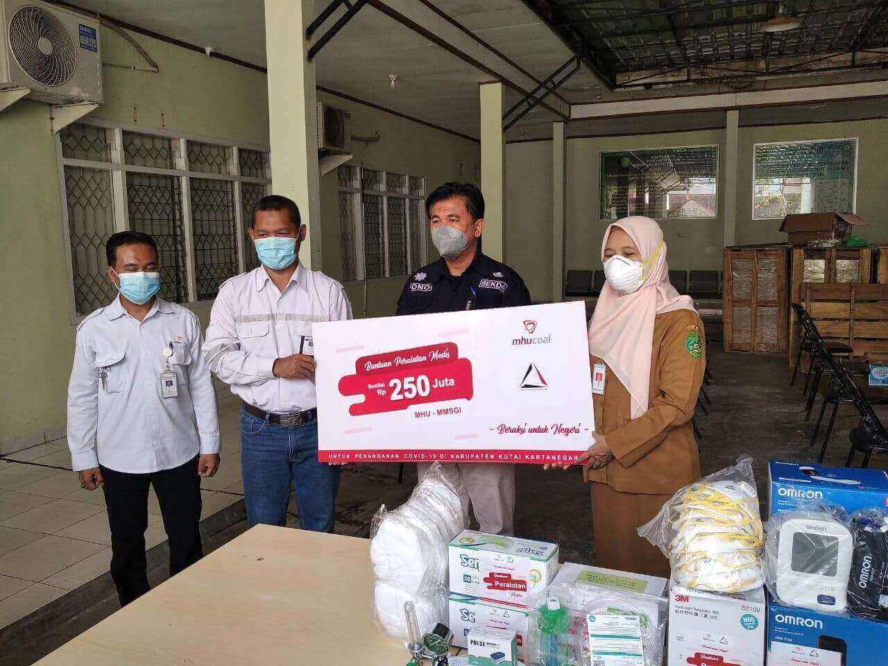 PT MHU Sumbang Peralatan Medis Senilai Rp250 Juta