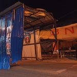Bilik Disinfektan Kendaraan Hancur Dihantam Truk Tronton