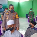 Polresta Samarinda Gelar Vaksin Massal untuk Santri, H Sasa Sediakan Konsumsi