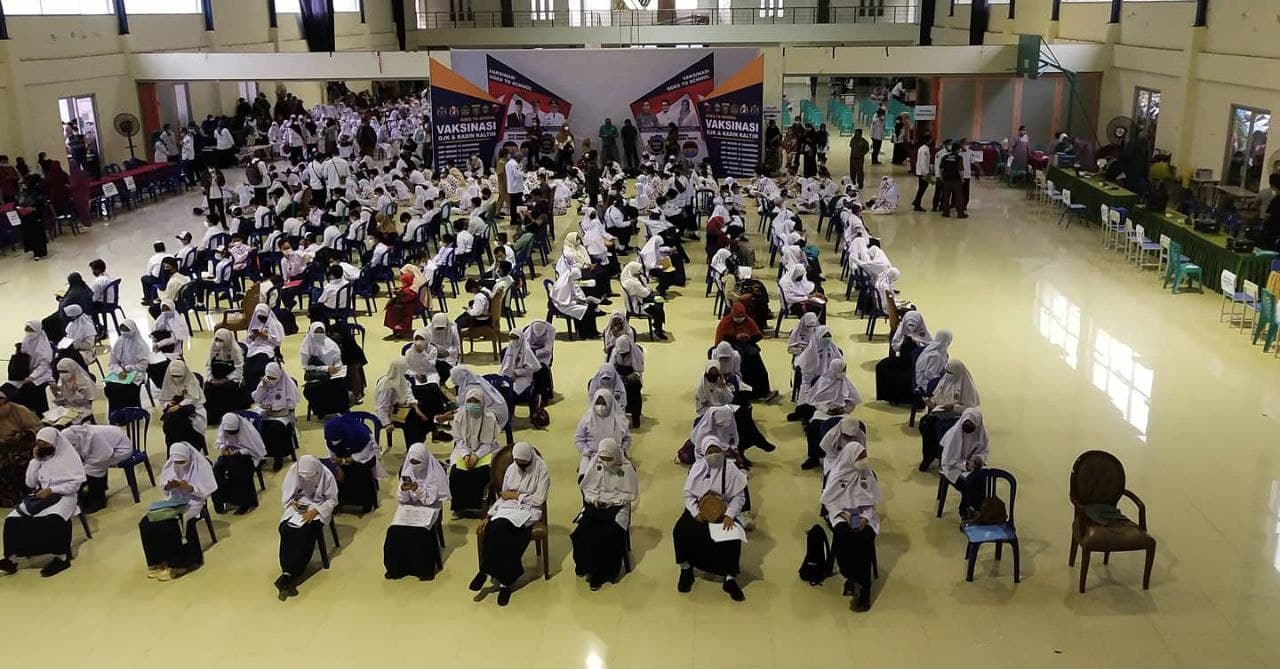 Ratusan Pelajar Divaksinasi, MTs Negeri Samarinda Segera Mulai PTM