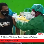 TNI Gelar Vaksinasi Dosis Kedua di Palaran