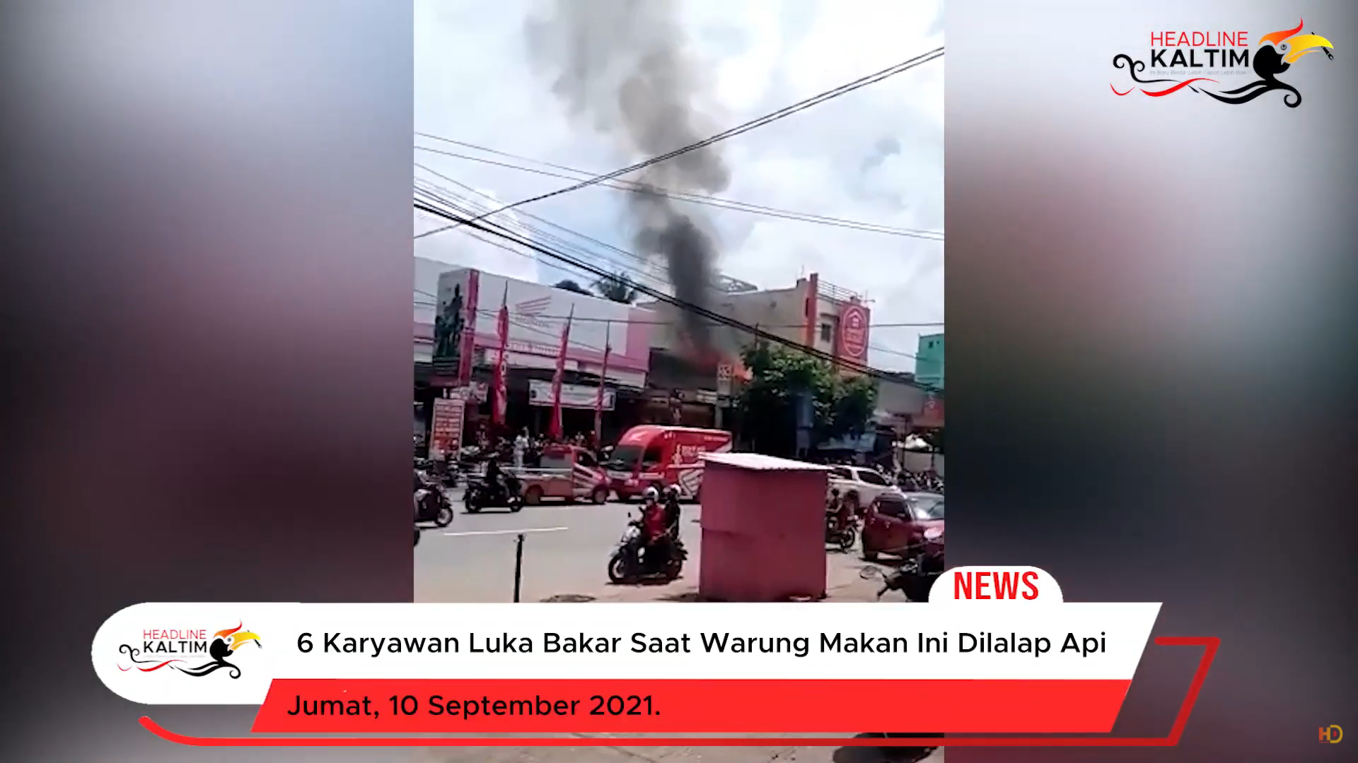 6 Karyawan Luka Bakar Saat Warung Makan Ini Dilalap Api