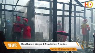 Dua Rumah Warga Jl Proklamasi B Ludes, Relawan Pemadam Luka