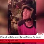 6 Rumah di Kelurahan Sungai Pinang Terbakar Minggu Pagi