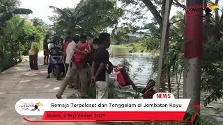 Bermain di Jembatan Kayu, Remaja Terpeleset dan Tenggelam