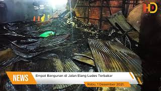 Empat Bangunan di Jalan Elang Ludes Terbakar