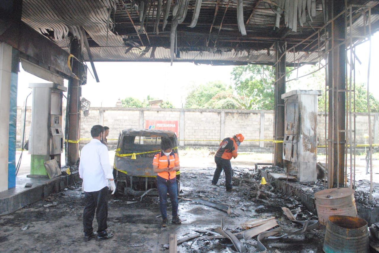 Polisi Periksa Pengemudi Pikap Terkait Kebakaran SPBU