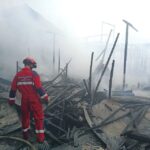 Belasan Bangsal Kontrakan di Jalan P Antasari Ludes Terbakar