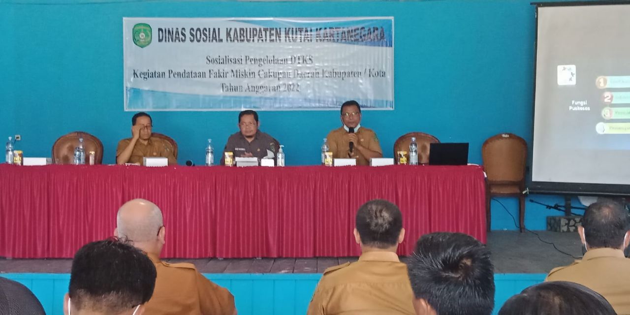 Dinsos Kukar Gelar Sosialisasi DTKS di Kembang Janggut