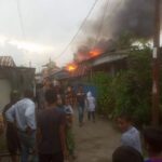 Diduga Akibat Kompor, Bangunan dan Lapak Pedagang di Harapan Baru Ludes Terbakar