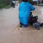 Banjir di Jalan Margatama Bukit Biru Masih Level Aman