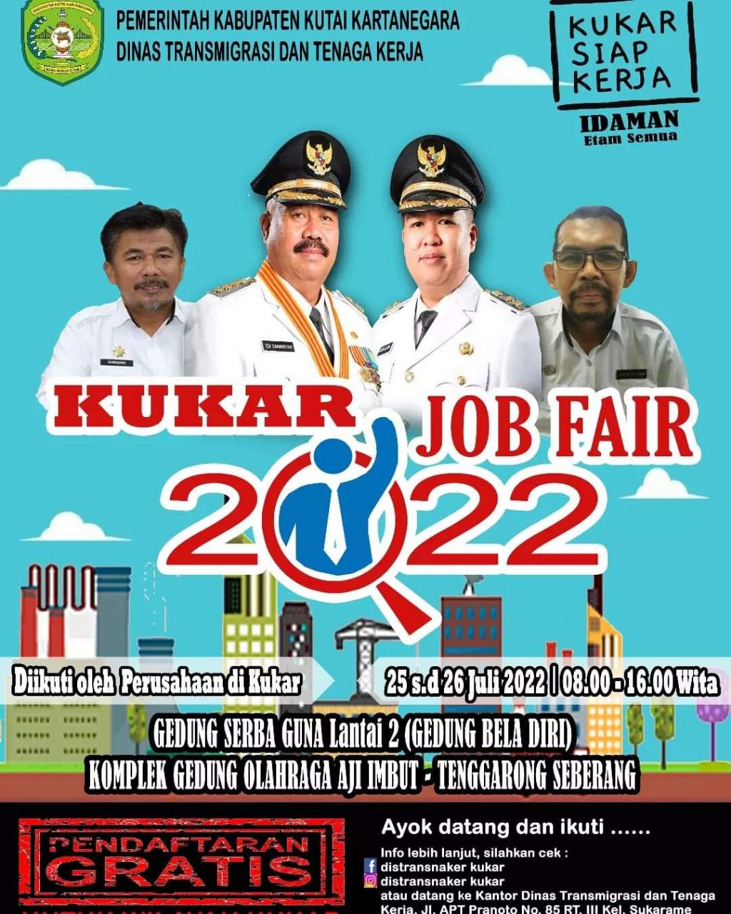 Disnakertrans Kukar Gelar Job Fair 2022