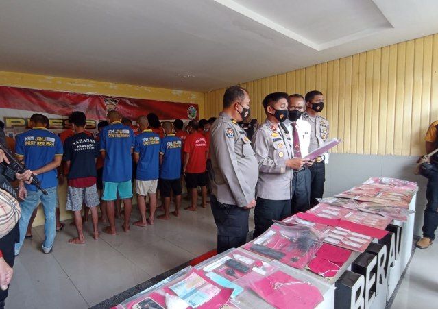 Polres Berau Musnahkan 144,456 Gram Sabu