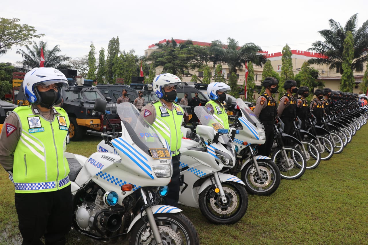 Polda Kaltim Gelar Apel Pasukan Operasi Lilin Mahakam 2022