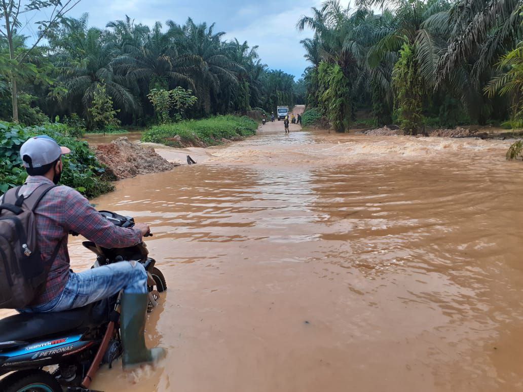 Kerugian Petani Sawit Mencapai Ratusan Juta Akibat Banjir di Kembang Janggut