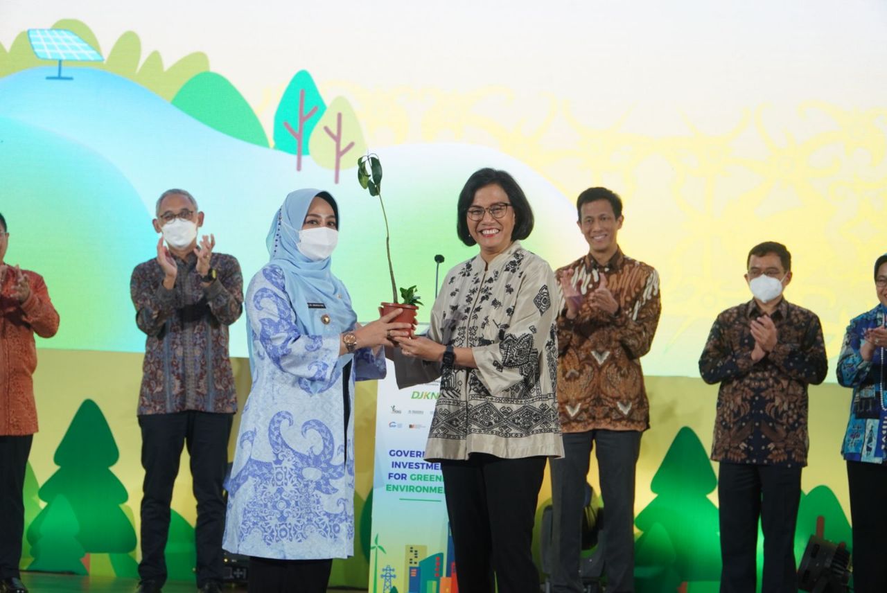 Bupati Hadiri Launching Program SMV Bersama Menkeu Sri Mulyani