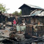 Kebakaran Hanguskan 13 Rumah di Mangkurawang Dalam