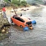 Pengemudi Jazz yang Nyebur ke Laut Dipastikan Mabuk