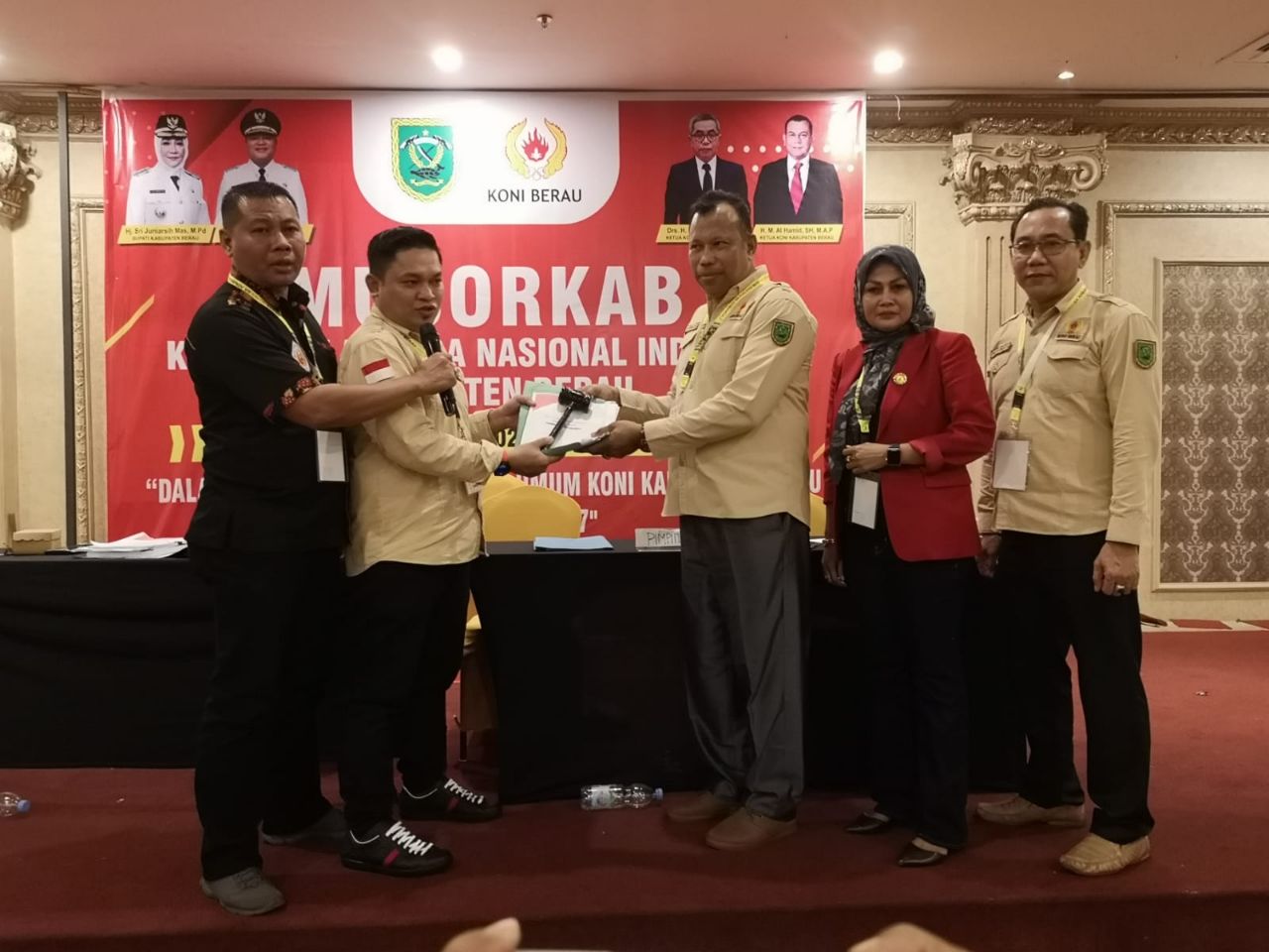 Musorkab Ricuh, La Ode Ilyas Terpilih Sebagai Ketua KONI Berau 2023-2027