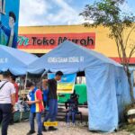 Tagana dan ITS-TRC Samarinda Bangun Tenda untuk Korban Kebakaran Loa Janan