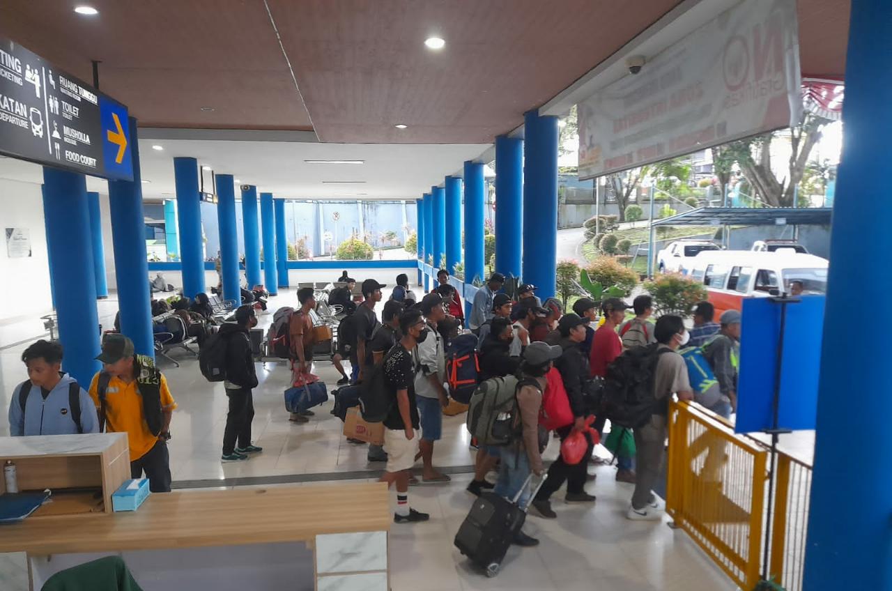 Pemudik Terminal Batu Ampar Meningkat hingga 280 Persen