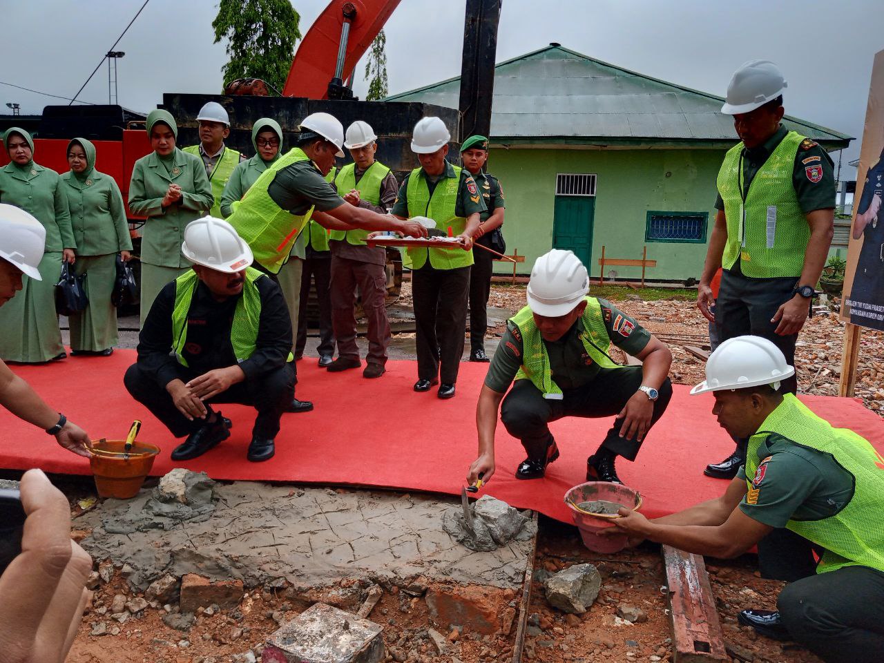 Danrem Letakkan Batu Pertama Pembangunan Gedung C Makodim Kukar