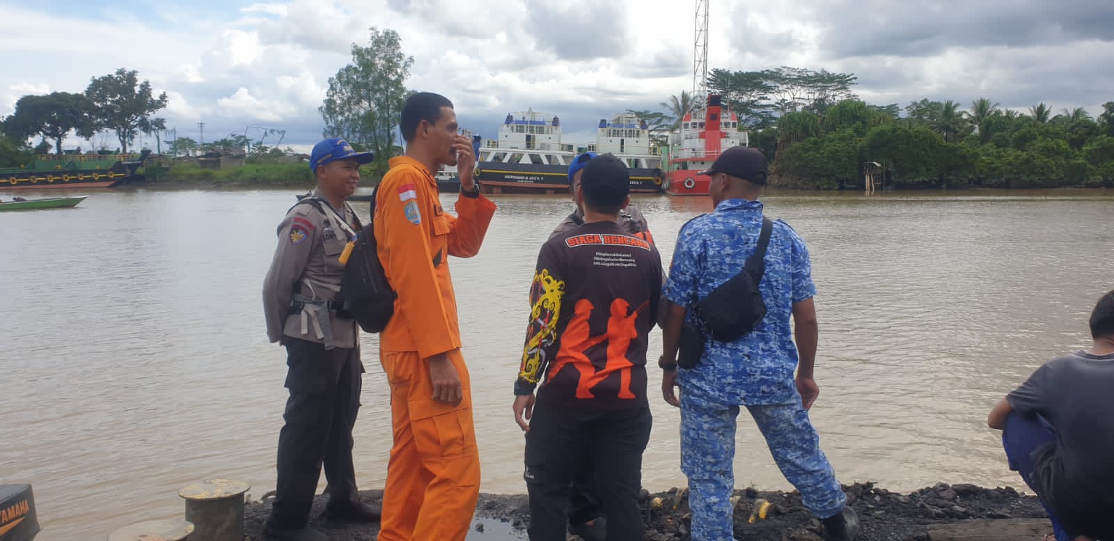Mesin Mati, Perahu Ketinting Muat 5 Orang Tenggelam di Perairan Sanga-sanga, 3 Orang Selamat