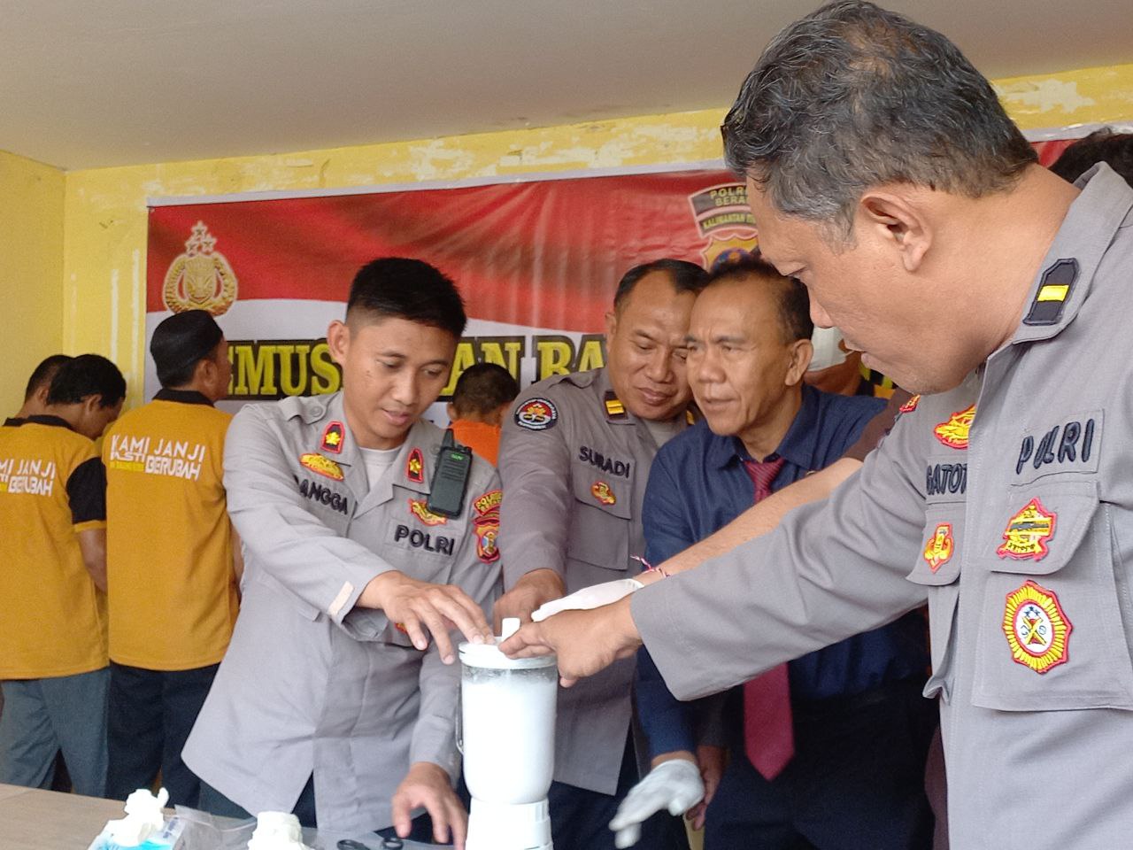 Polres Berau Musnahkan 92,02 Gram Sabu-Sabu