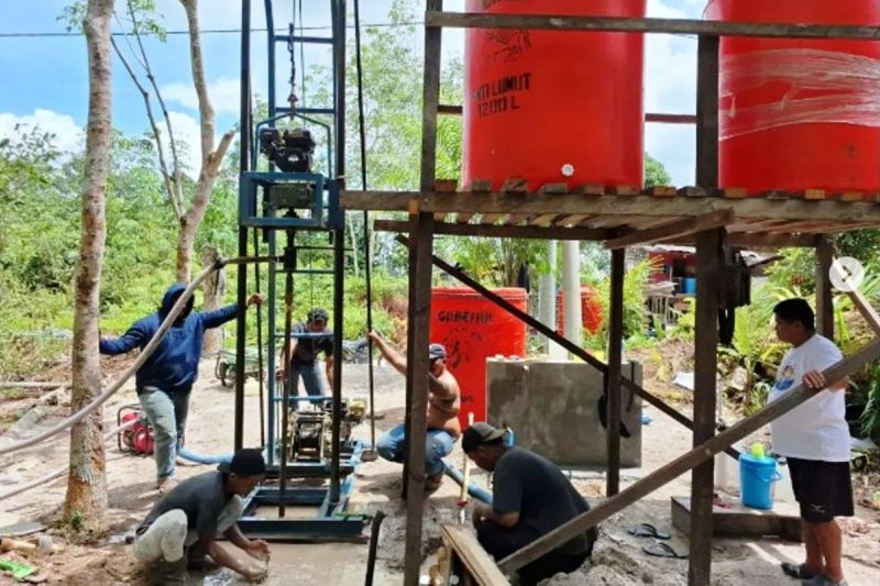 Penyediaan Air Bersih Program TMMD Kutai Barat Capai 80 Persen