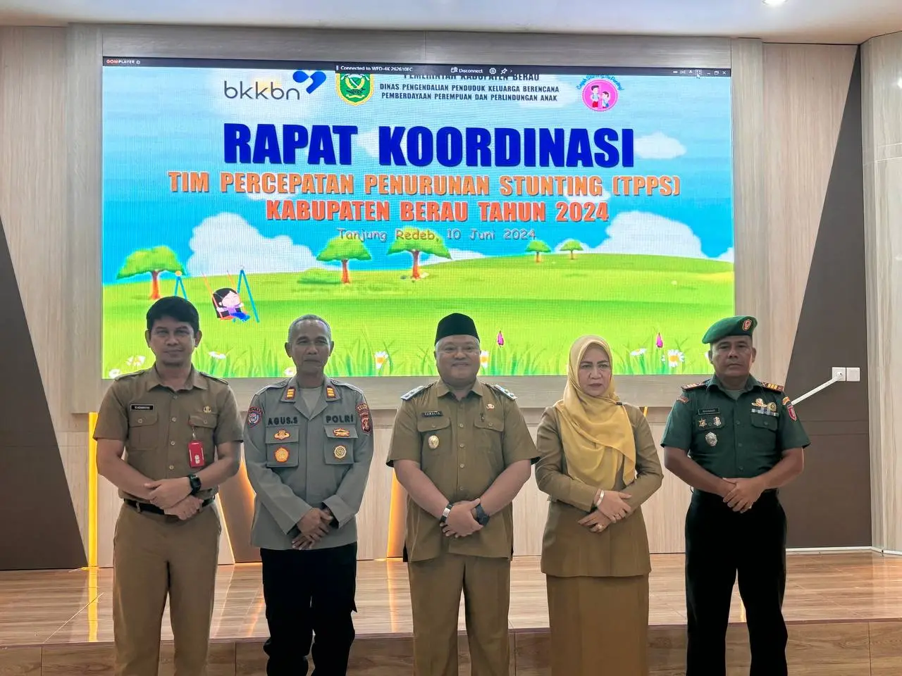 Wakil Bupati Gamalis Buka Rakor TPPS Kabupaten Berau
