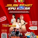 KPU Kukar Gelar Jalan Santai, Datangkan Trio Macan