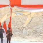 KH Ma’ruf Amin Letakkan Batu Pertama Istana Wapres di IKN