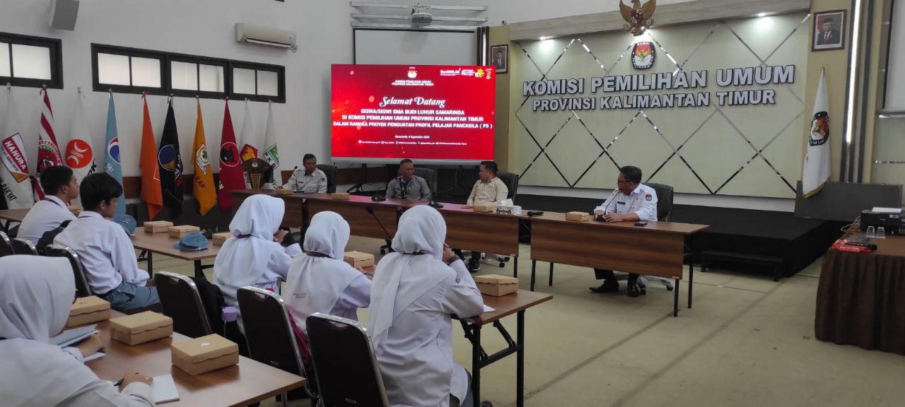 KPU Kaltim Sambut Kunjungan Pelajar SMA Budi Luhur