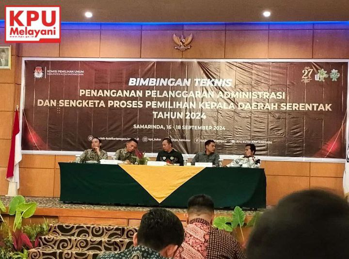 KPU Kukar Gelar Bimtek Terkait Pelanggaran Pilkada