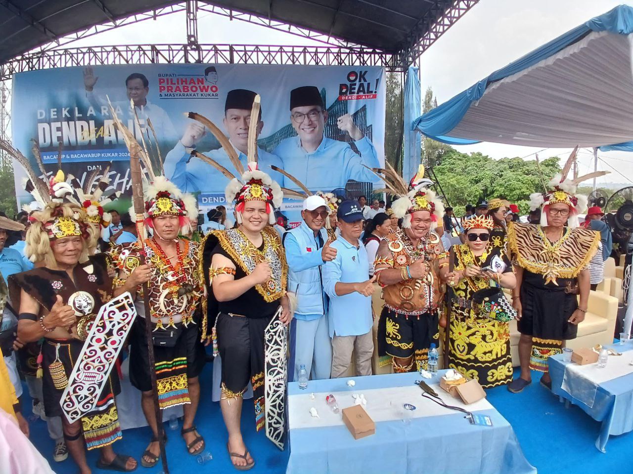 Timses Dendi-Alif Rangkul Organisasi Kesukuan, Dayak Kenyah Beri Dukungan