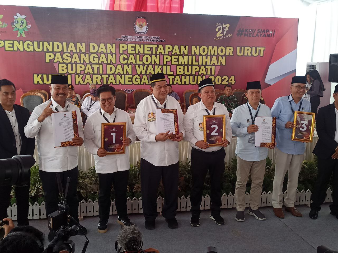 Edi-Rendi Nomor 1, Awang Yacoub-Akhmad Nomor 2, Dendi-Alif Nomor 3